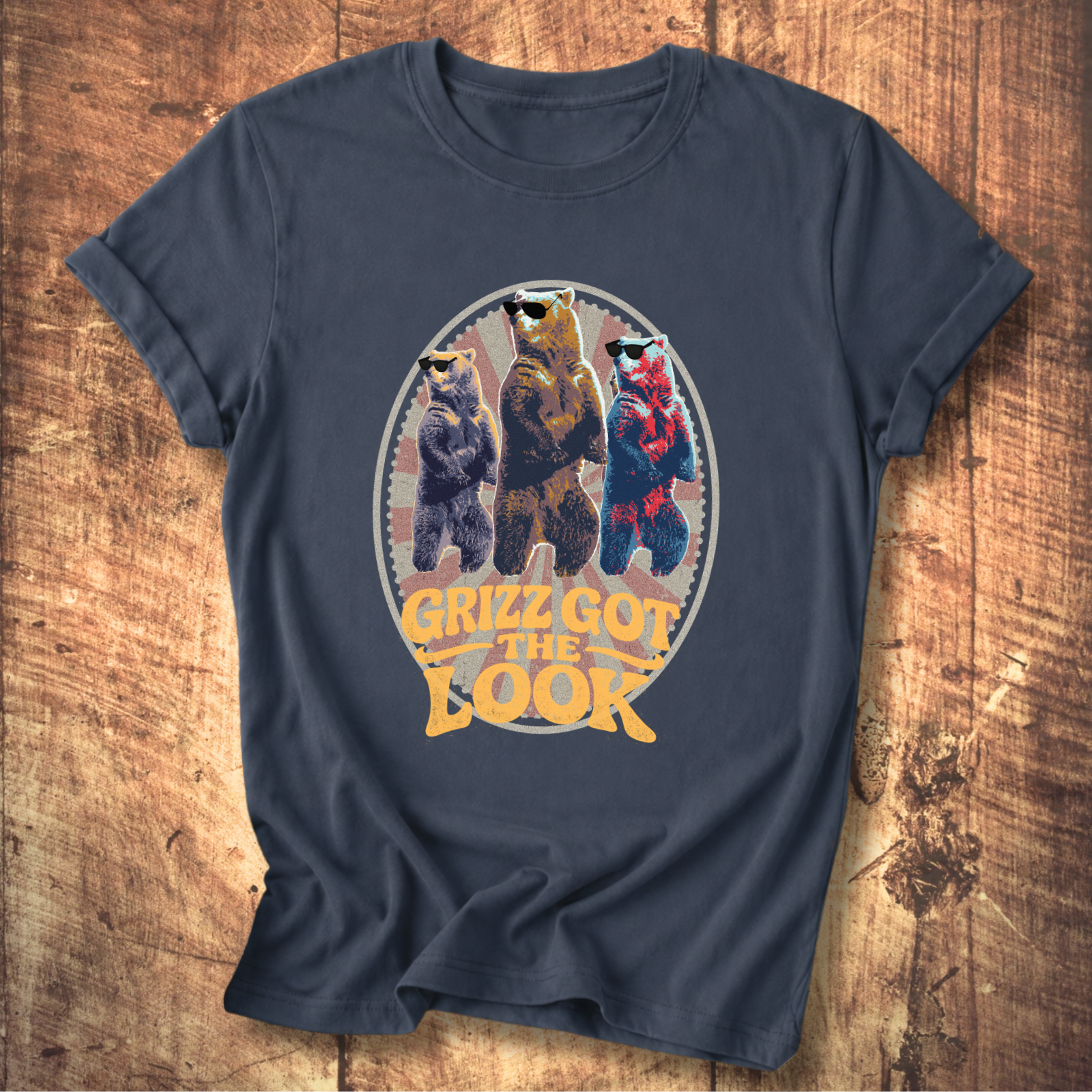 Grizzly Trio “Grizz Got the Look” Graphic T-Shirt