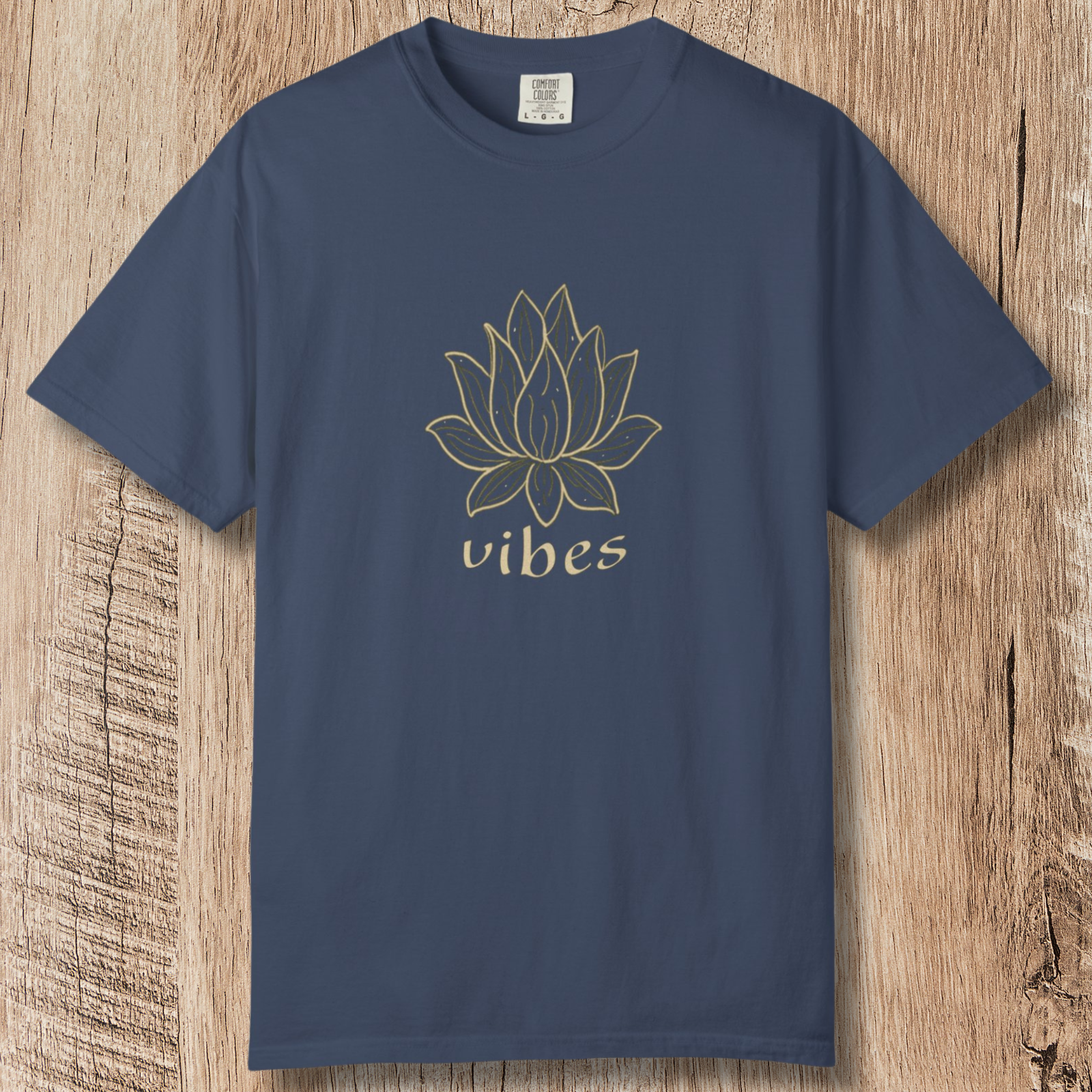 Vibe Lotus T-Shirt — Botanical Graphic Tee