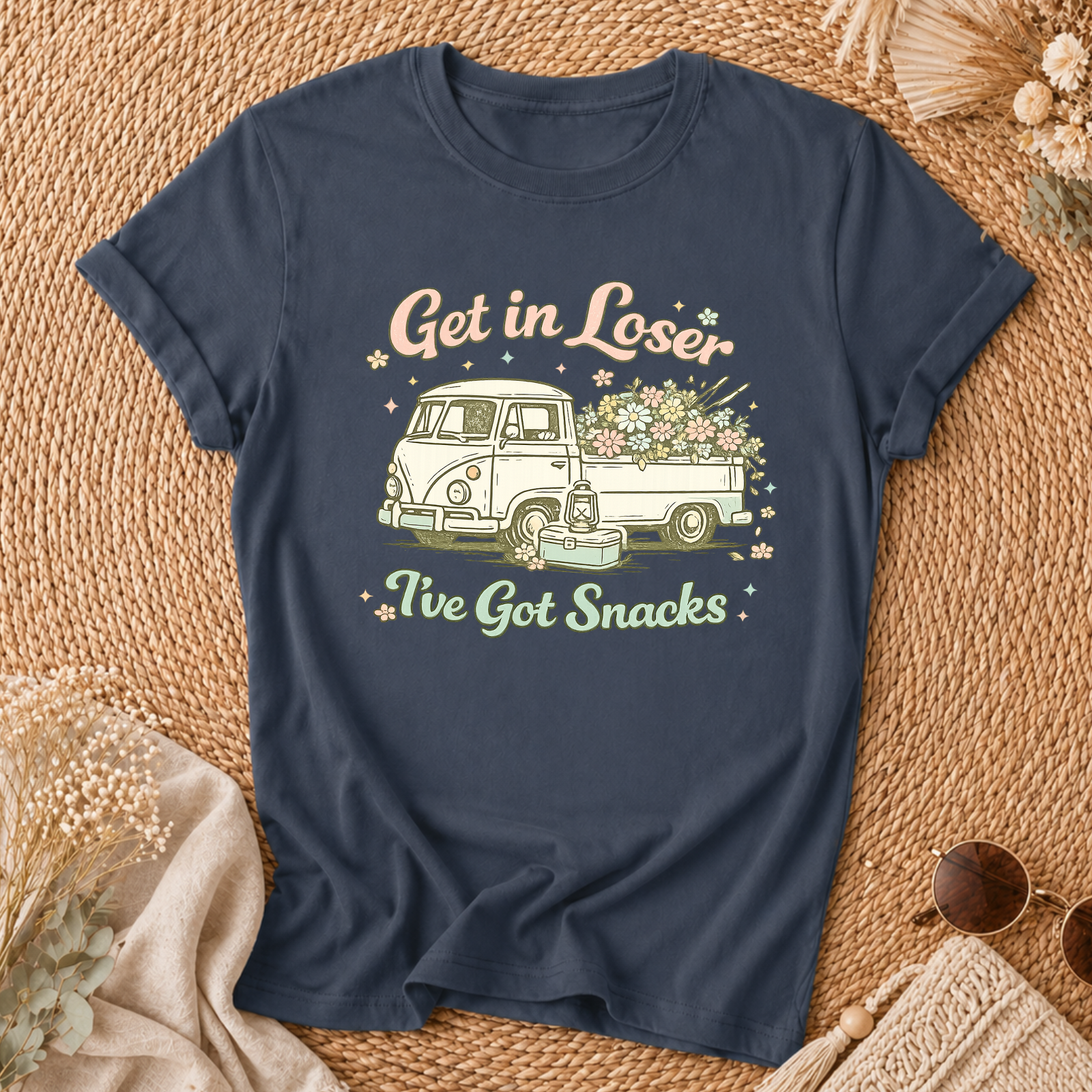 Retro Flower Truck Tee