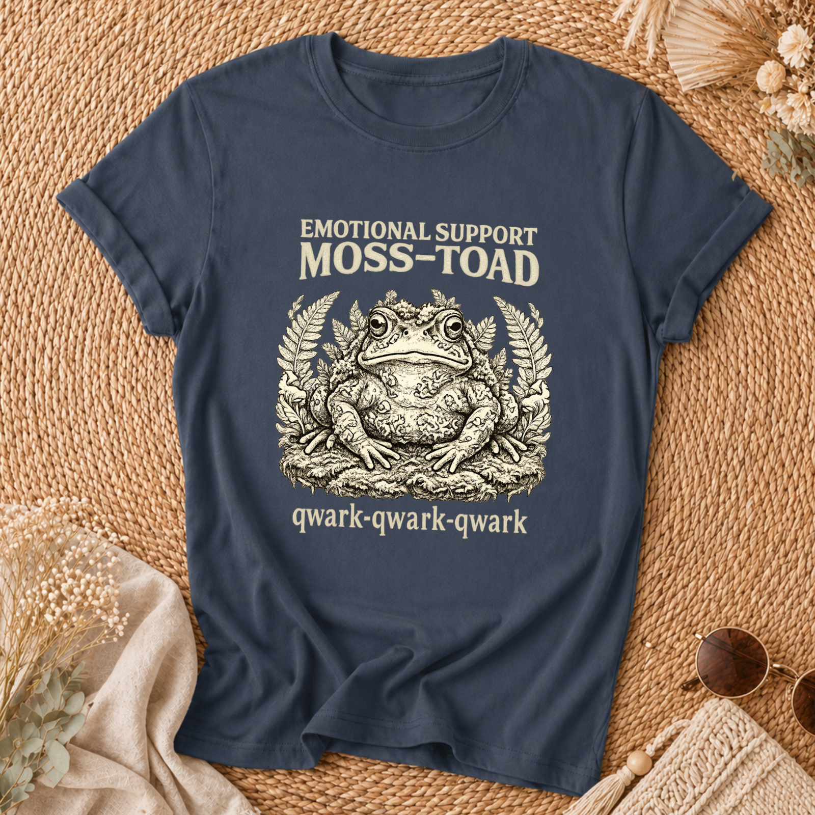 Emotional Support Moss-Toad T-Shirt