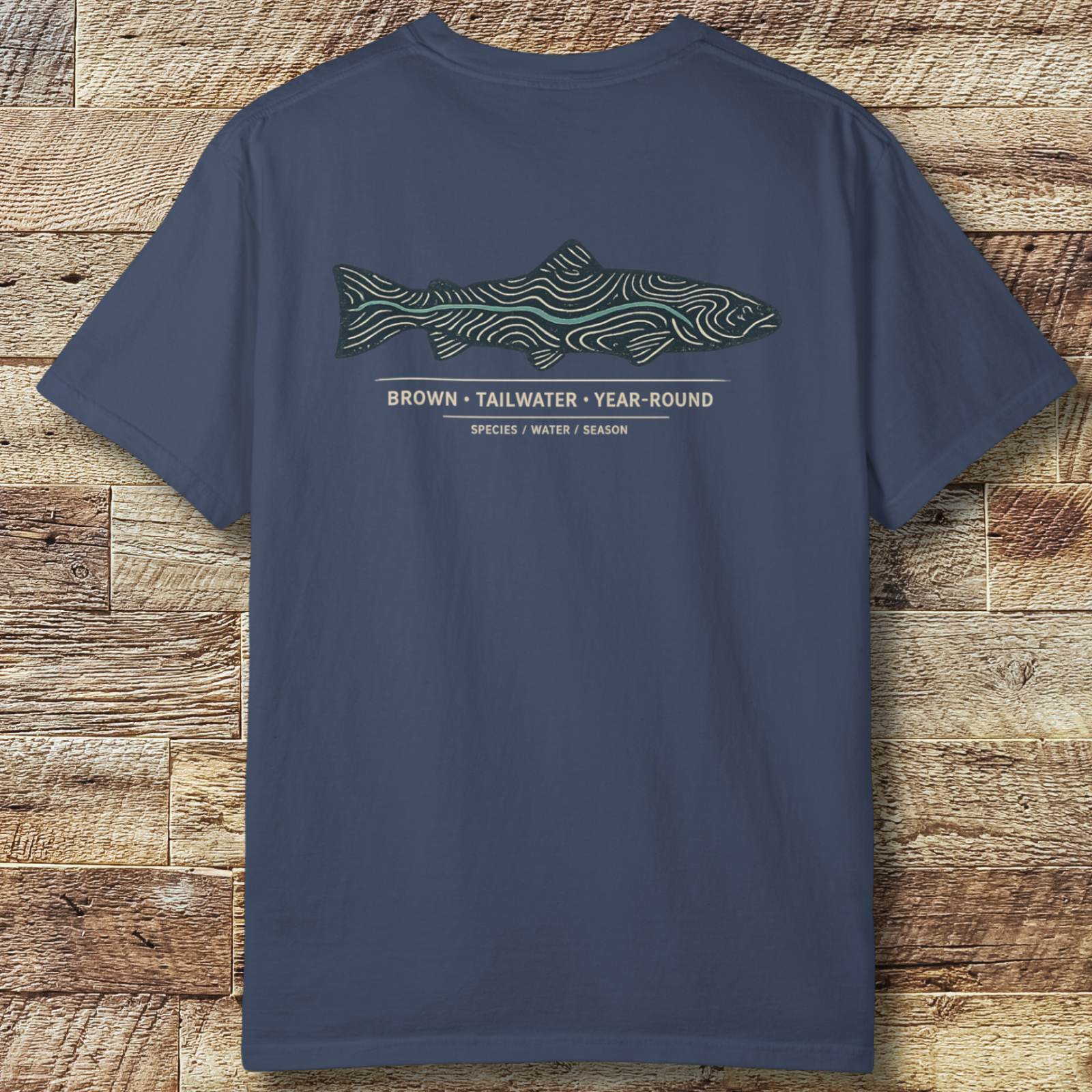 Brown Trout Topography T-Shirt