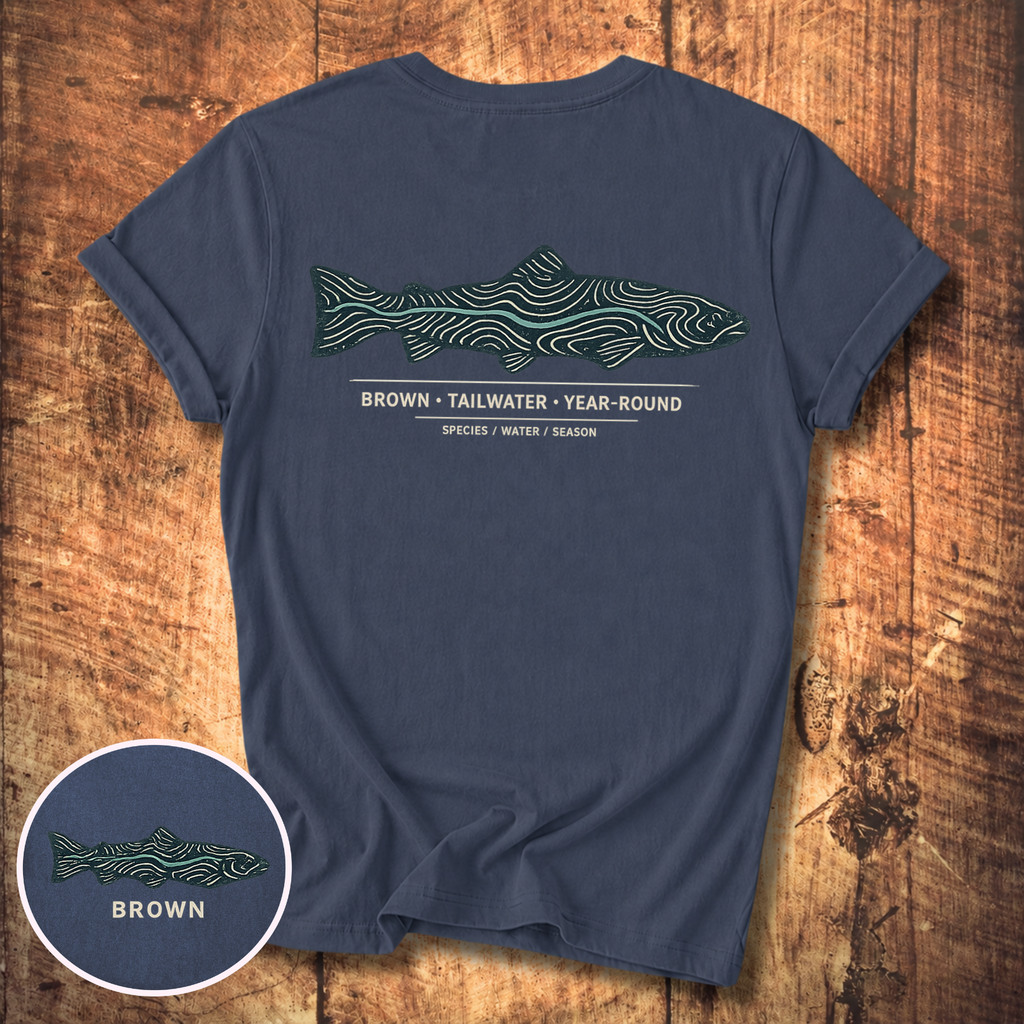 Brown Trout Topography T-Shirt