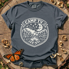 Camp TV Linocut T-shirt