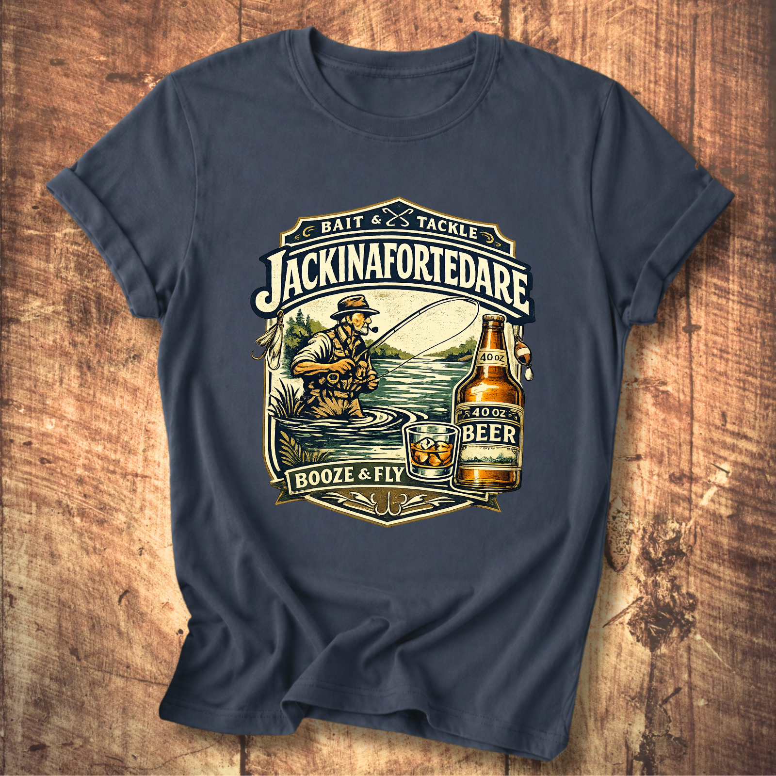 Jackinafortedare Vintage Bait & Tackle Tee
