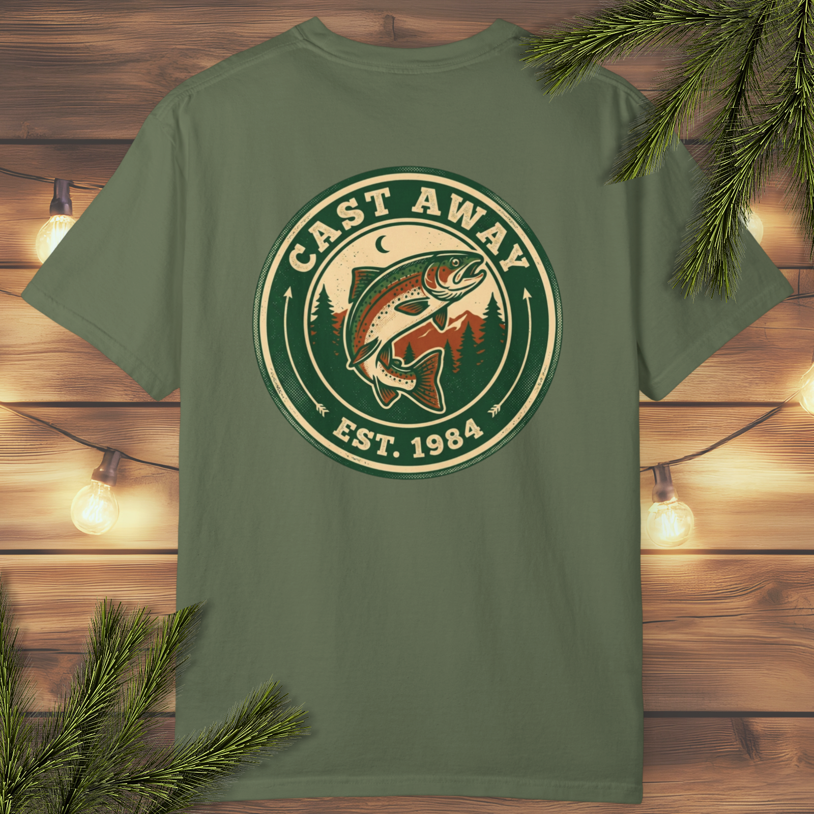 Cast Away Fishing Logo T-Shirt