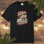 Retro pinup “Hold Please” graphic t-shirt with vintage woman on rotary phone in muted cream, red, and blue tones

Tags