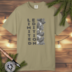 Limited Edition morel mushroom shirt, vertical typography outdoors design
