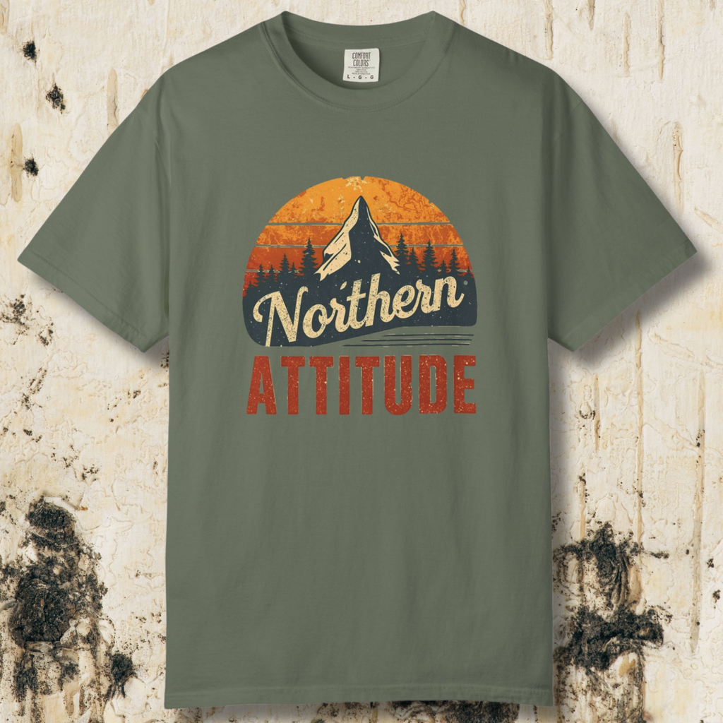 Northern Attitude Retro Mountain T-Shirt | Comfort Colors Graphic Tee