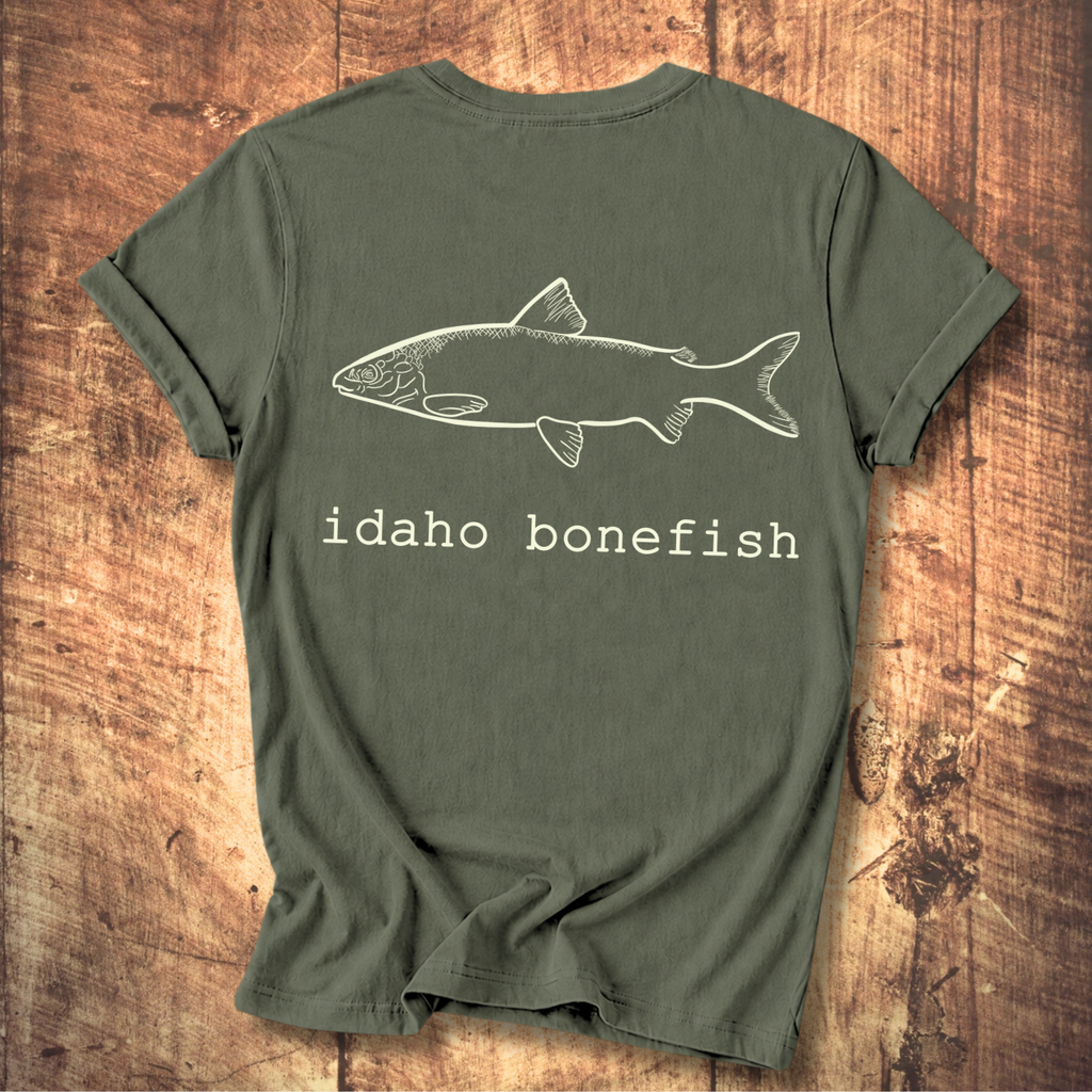 Idaho Bonefish Back Print T-Shirt
