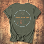 Hook Sets Are Free Fishing Back Print T-Shirt