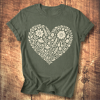 Heart Of Flowers T-shirt