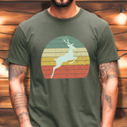 Vintage Sunset Deer T-Shirt