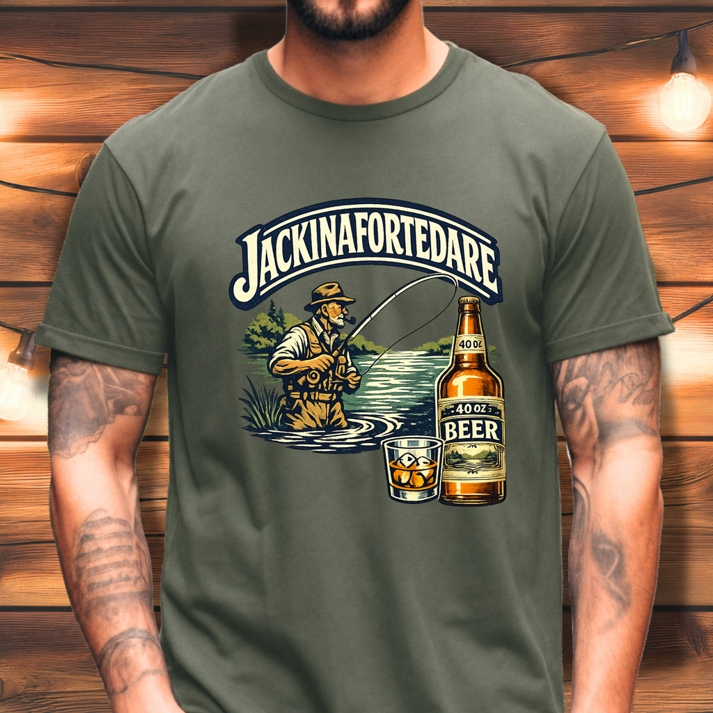"Jackinafortedare" Vintage Outdoors Tee
