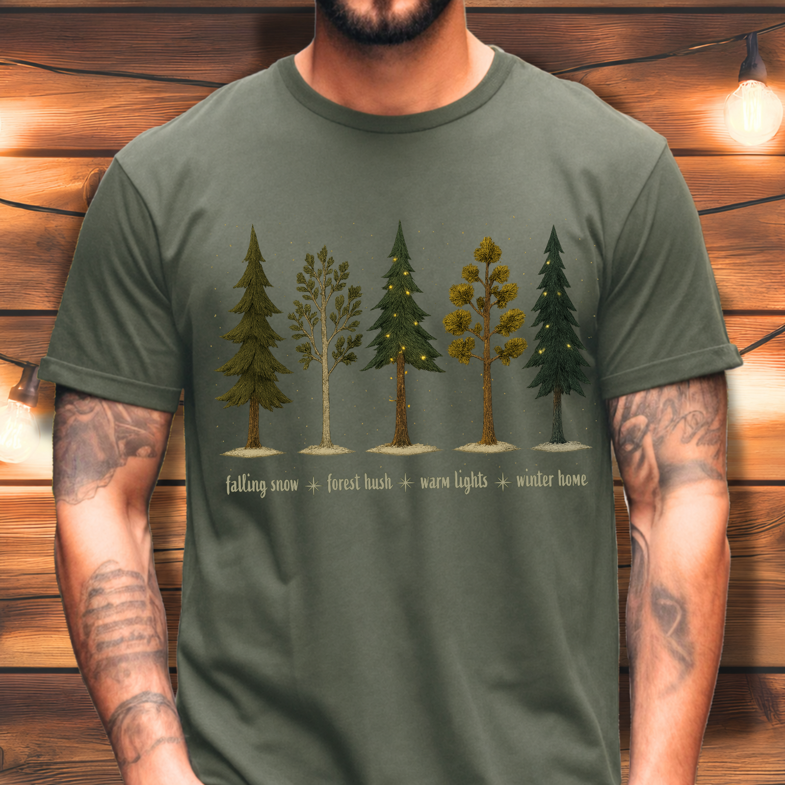 Lights in the Forest Tee