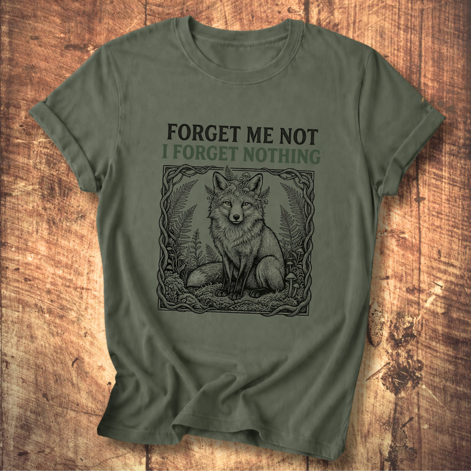 Forget Me Not Fox Tee