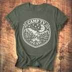 Camp TV Linocut T-shirt