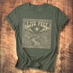 Fireweed Live Free Tee