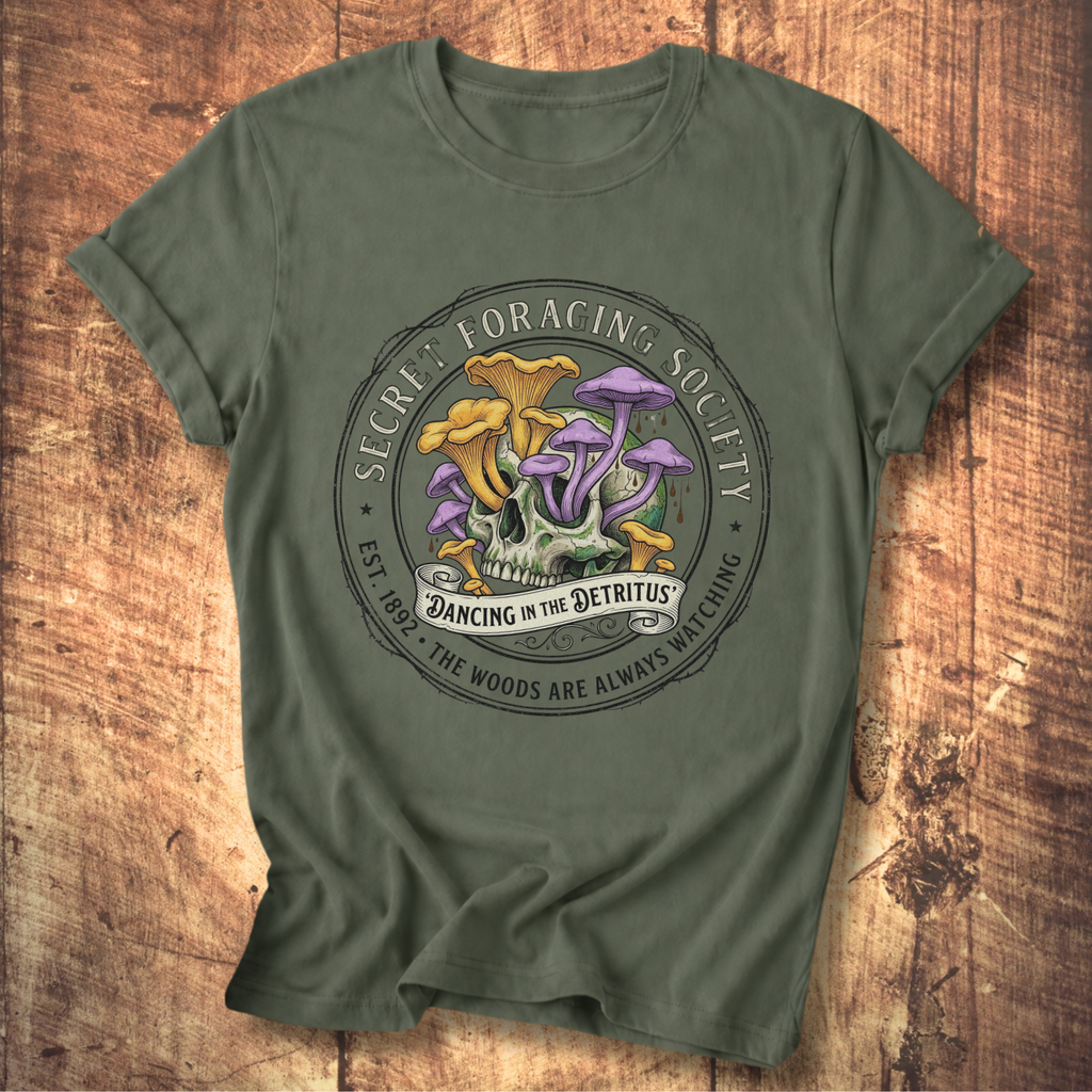Technicolor Skull Foraging Society T-Shirt