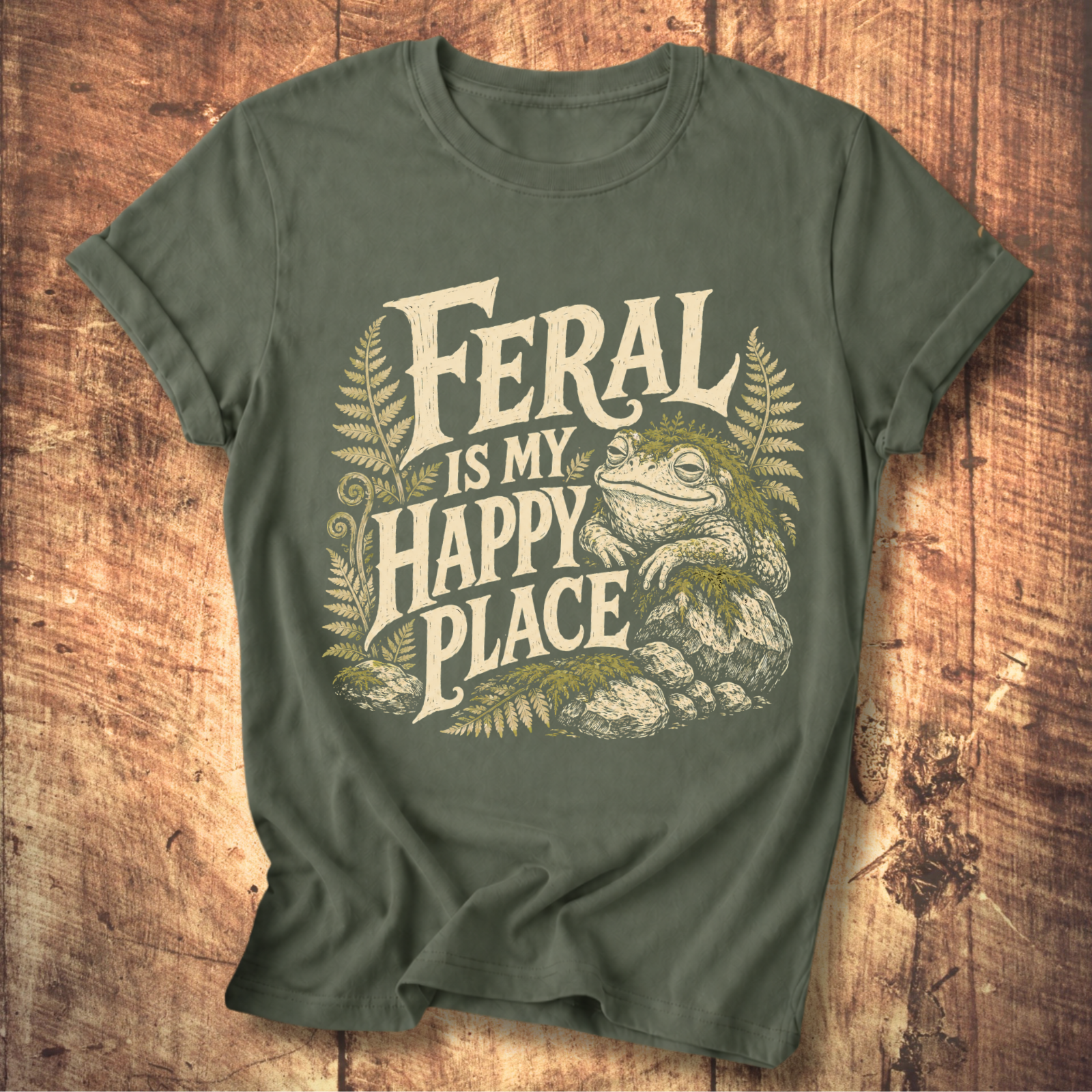 Feral Is My Happy Place T-shirt