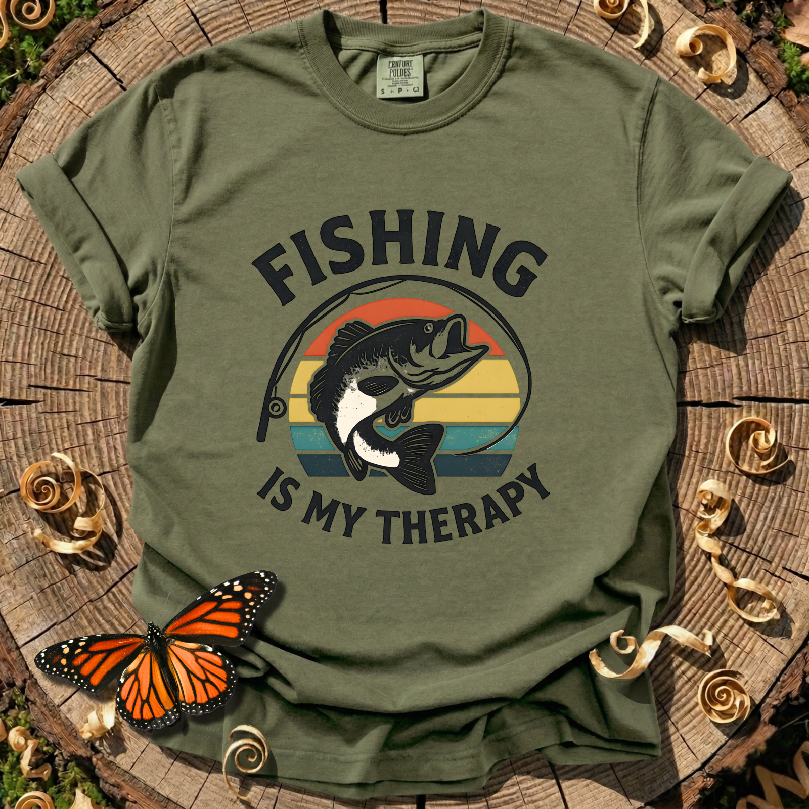 Fishing Is My Therapy Tee