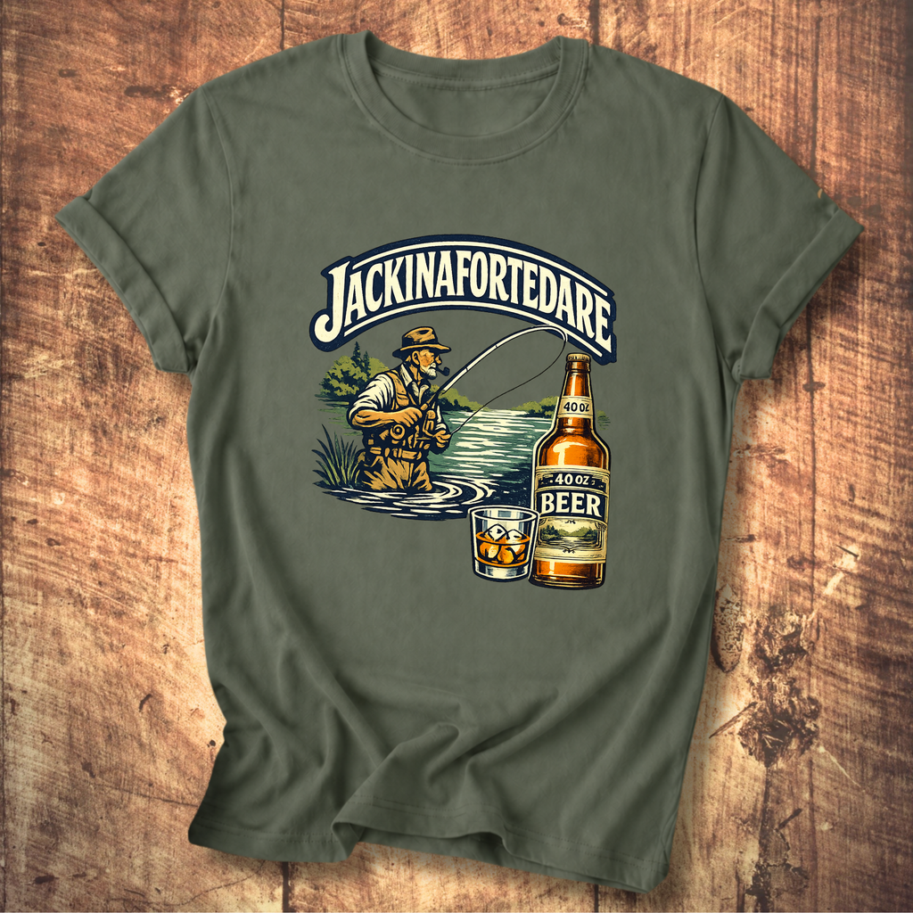 "Jackinafortedare" Vintage Outdoors Tee