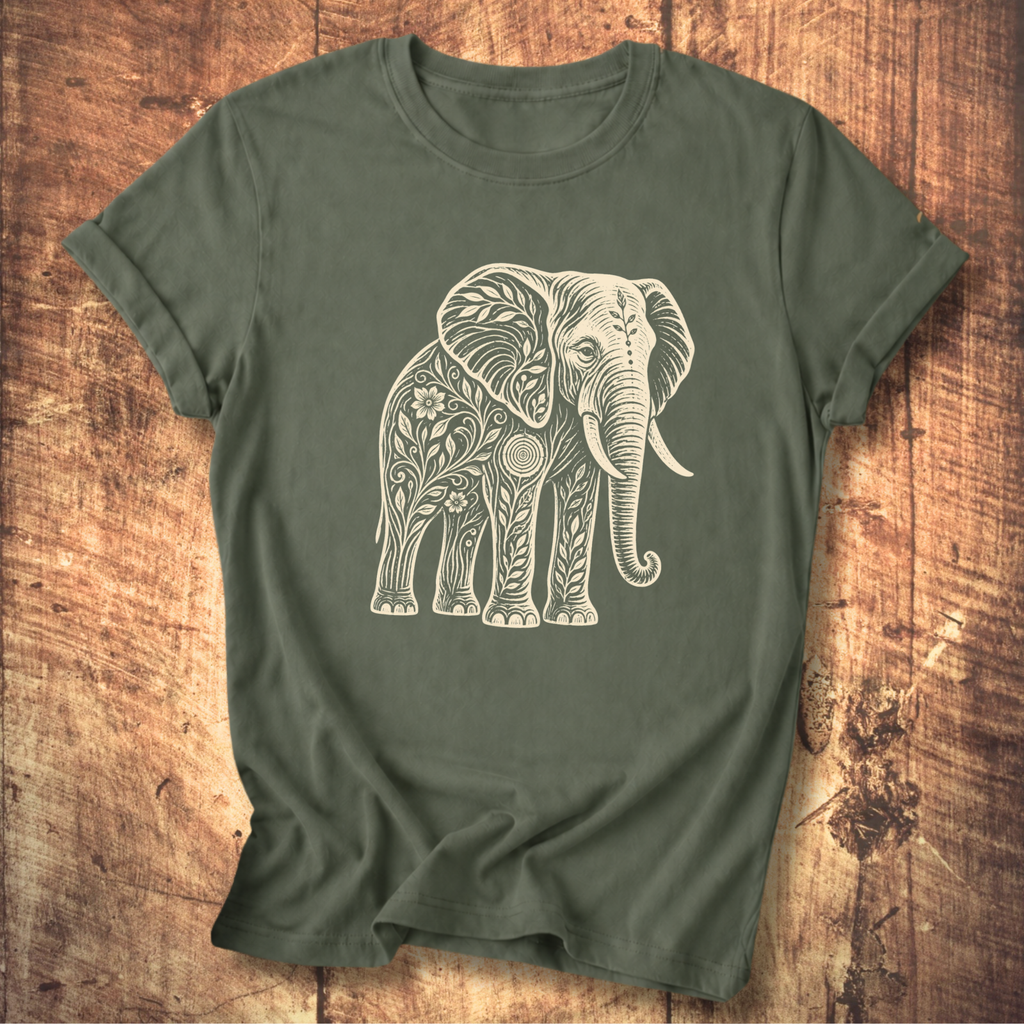 Elephant Flowers Tee