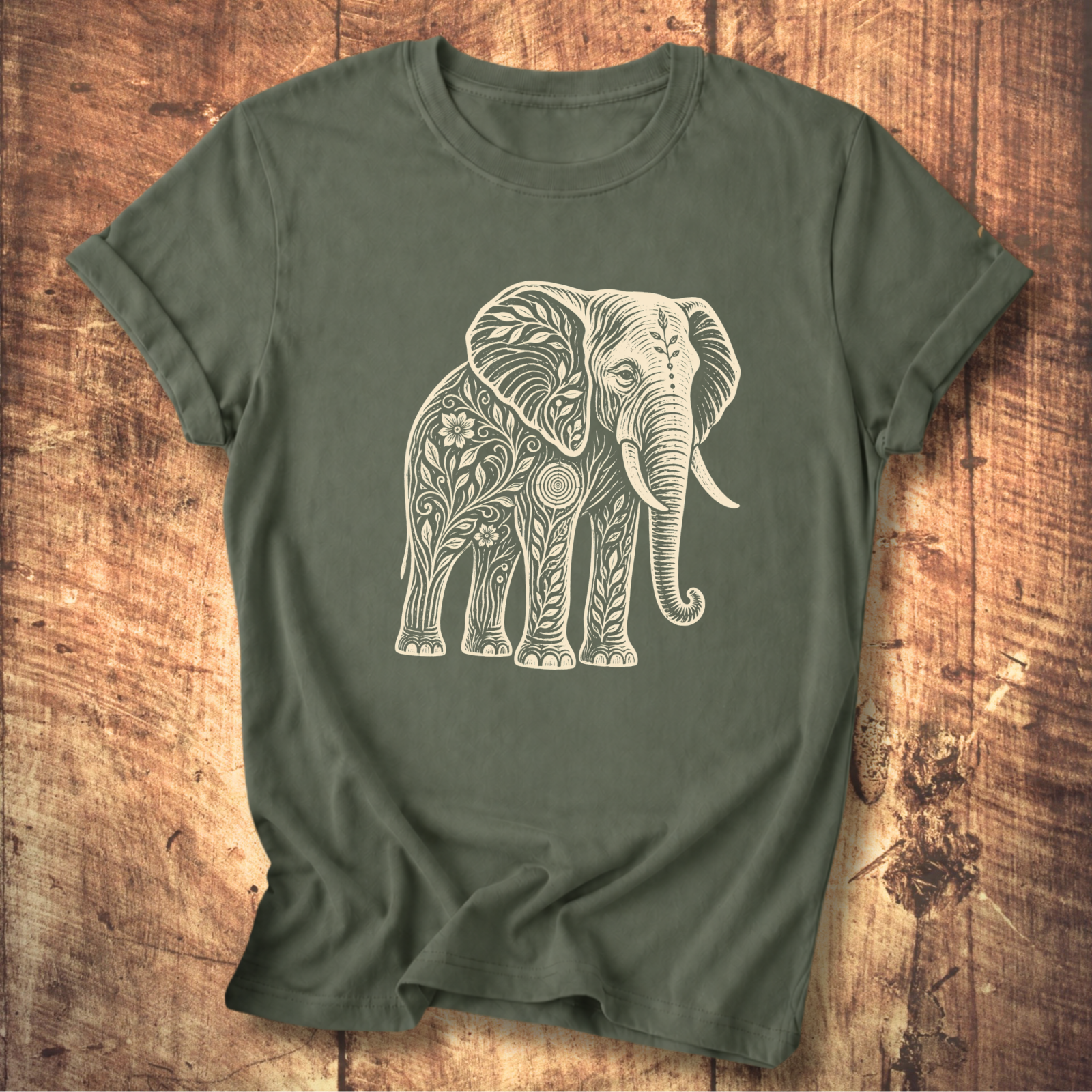 Elephant Flowers Tee