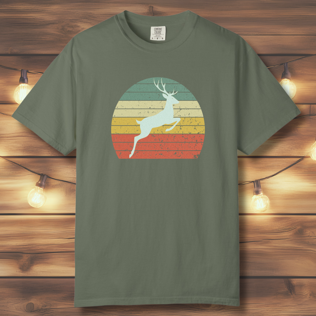 Vintage Sunset Deer T-Shirt