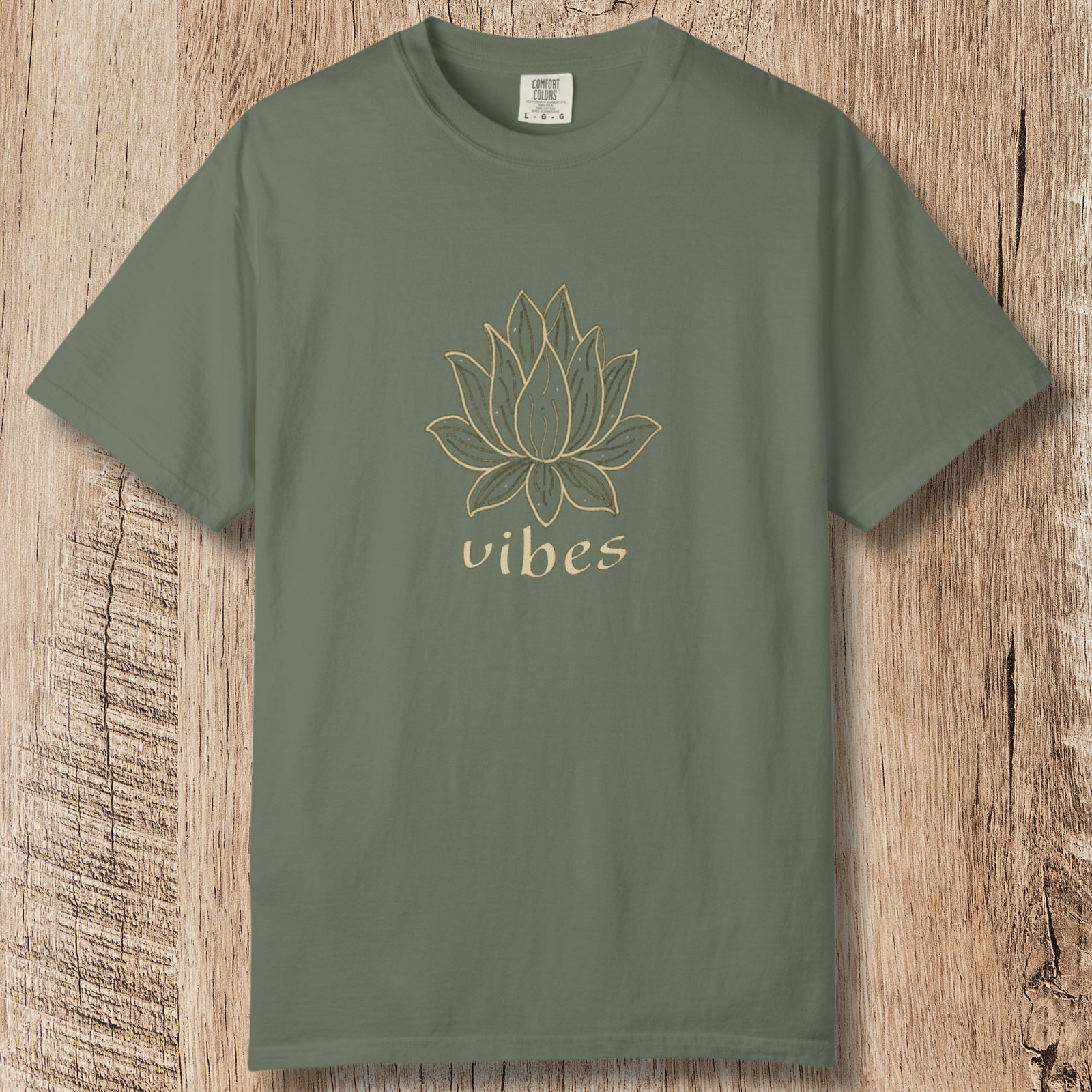 Vibe Lotus T-Shirt — Botanical Graphic Tee