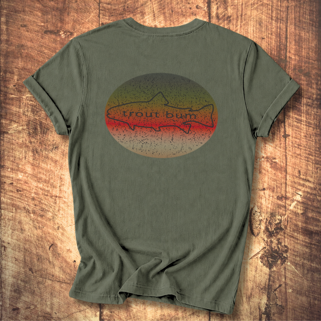Trout Bum Back Print Tee