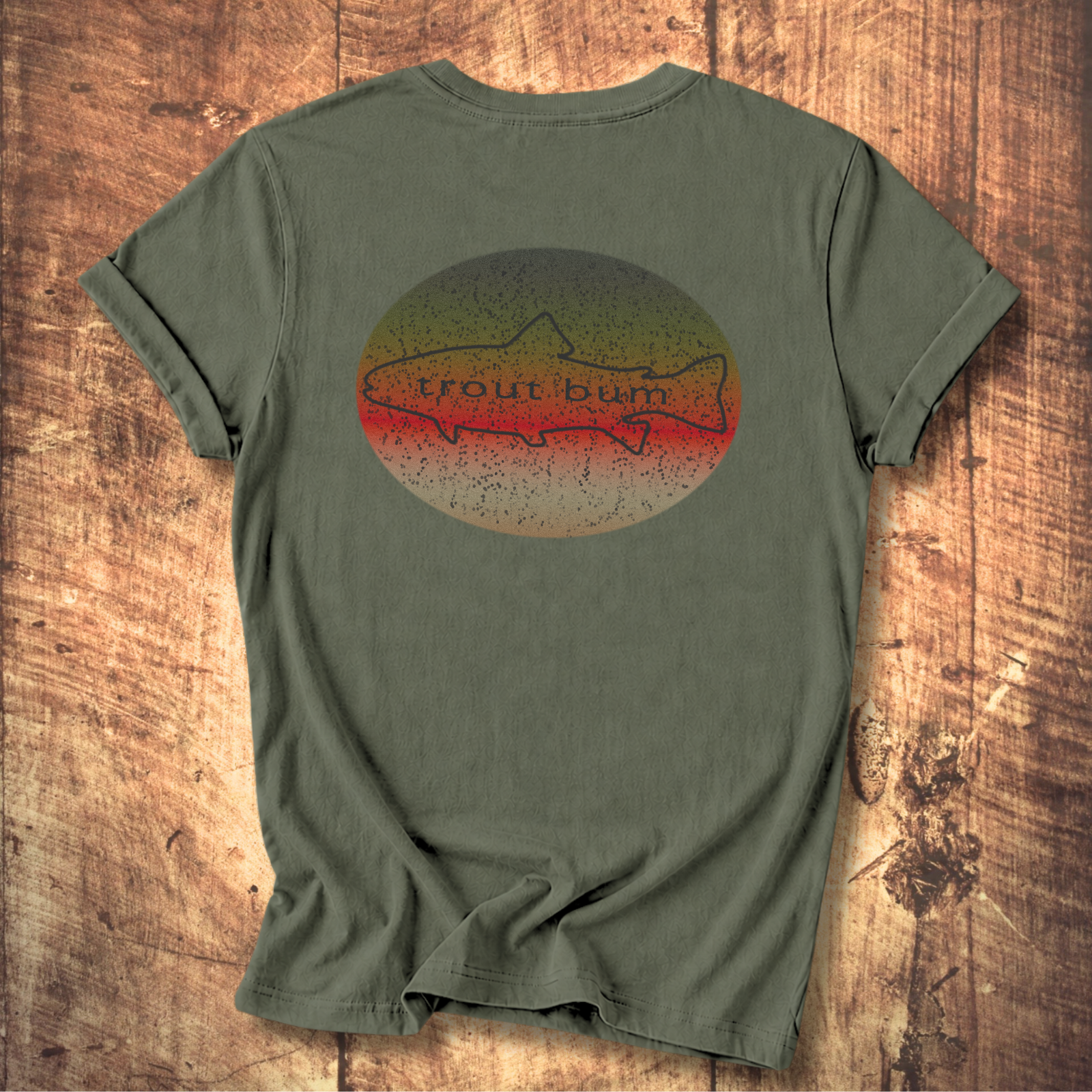 Trout Bum Back Print Tee
