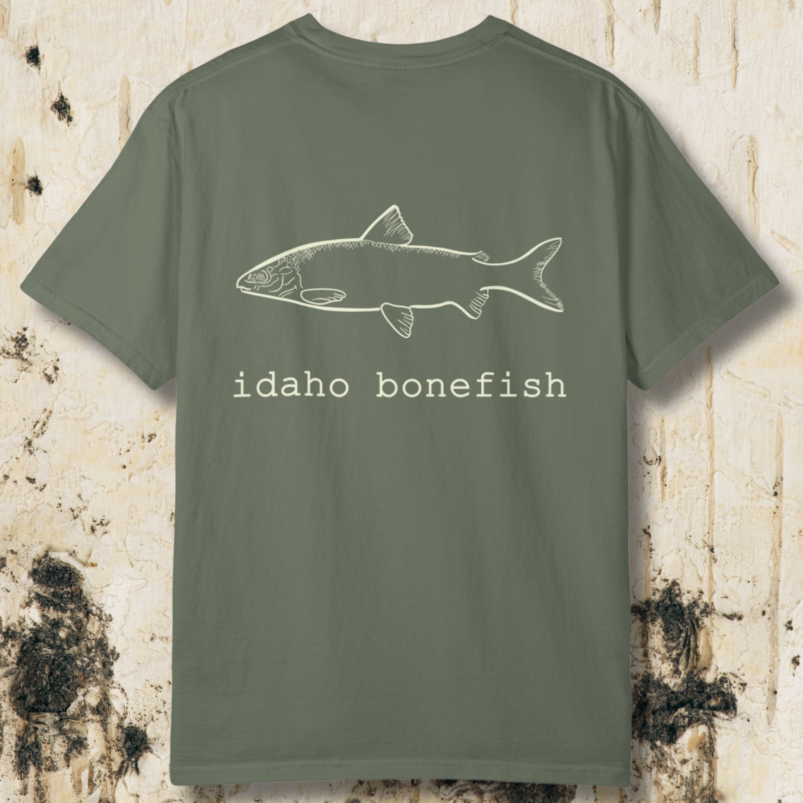Idaho Bonefish Back Print T-Shirt — Vintage Fishing Graphic Tee