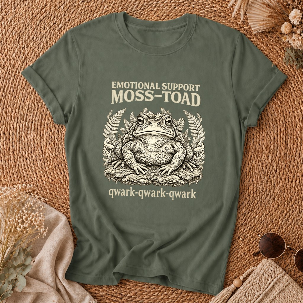 Emotional Support Moss-Toad T-Shirt