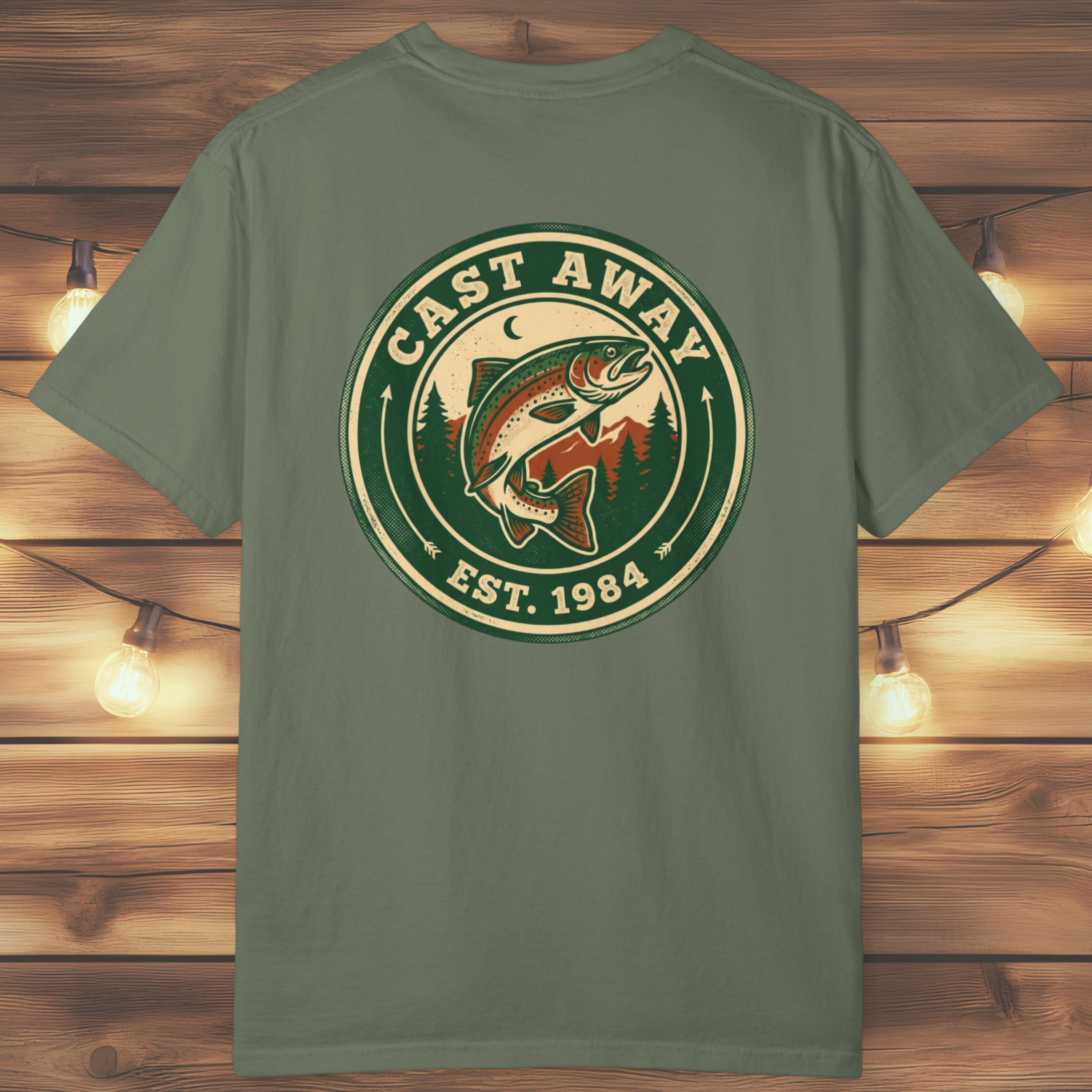 Cast Away Fishing Logo T-Shirt