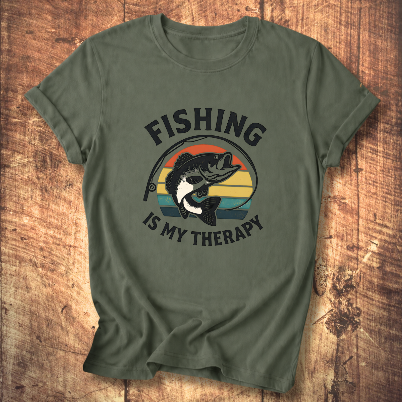 Fishing Is My Therapy Tee