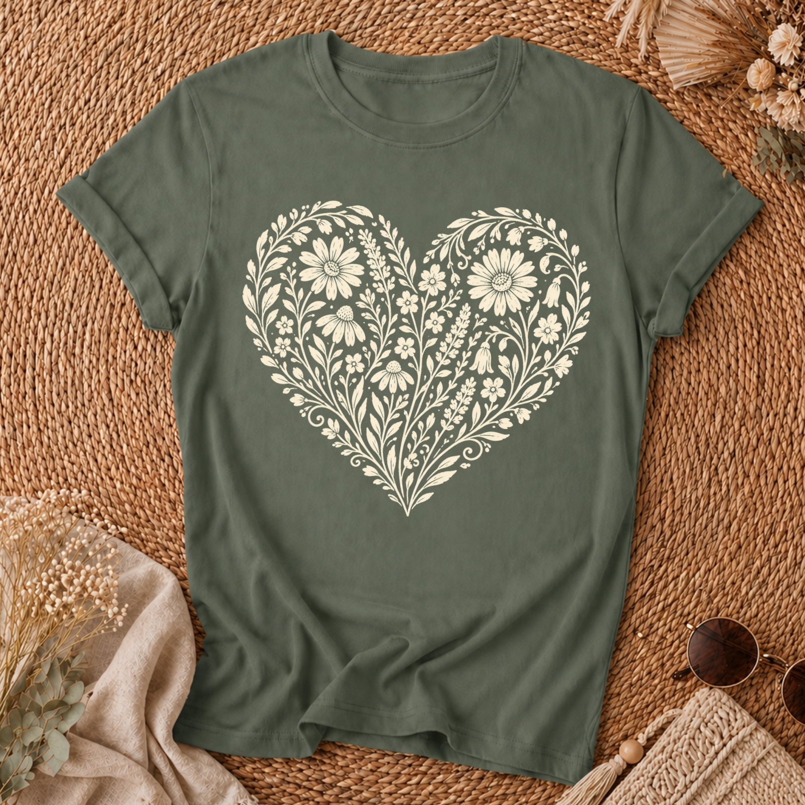 Heart Of Flowers T-shirt