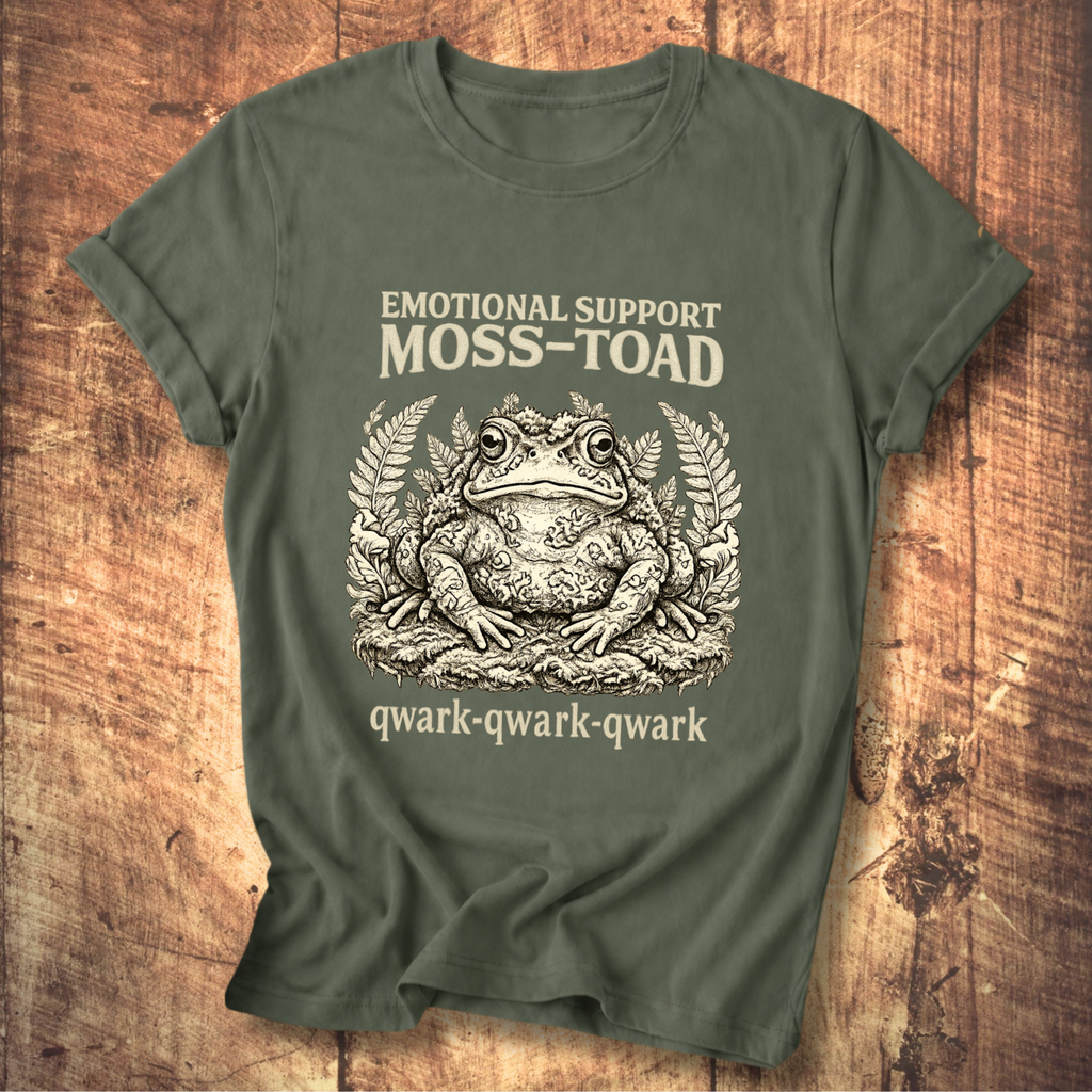 Emotional Support Moss-Toad T-Shirt