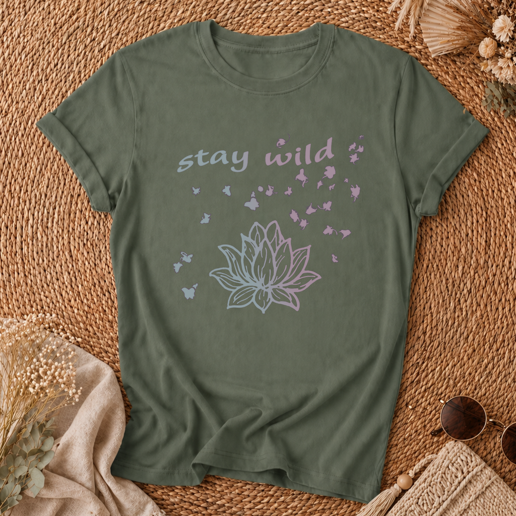 Stay Wild Lotus Tee