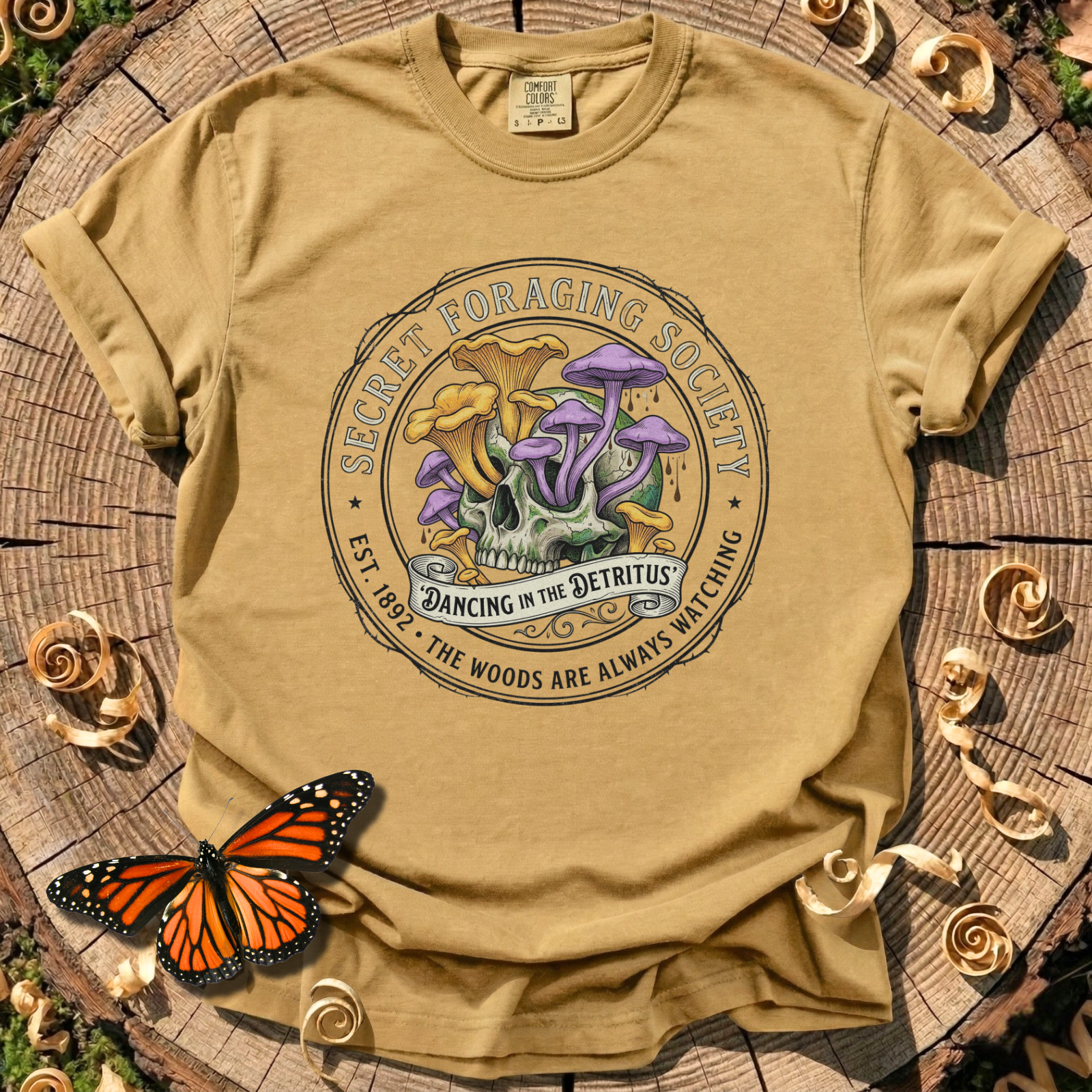 Technicolor Skull Foraging Society T-Shirt