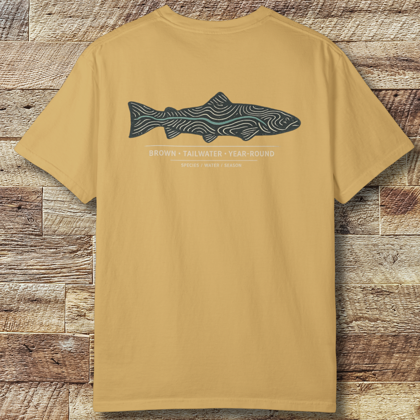 Brown Trout Topography T-Shirt