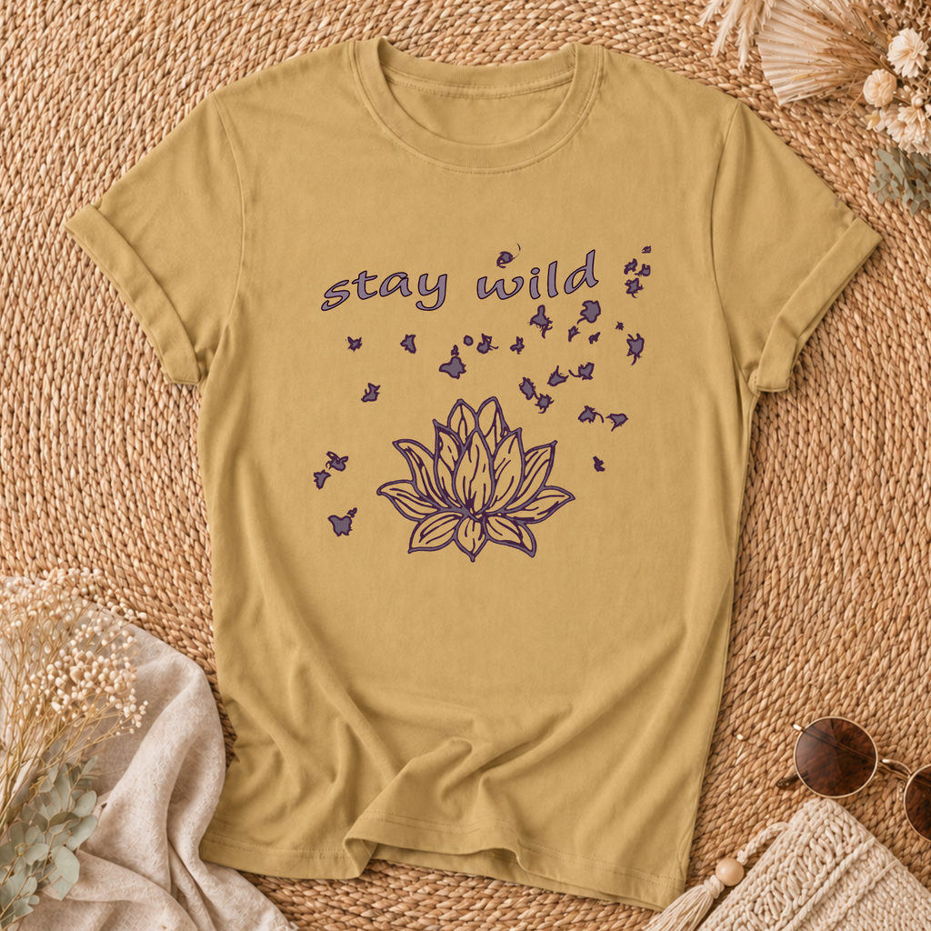 Stay Wild Lotus Tee