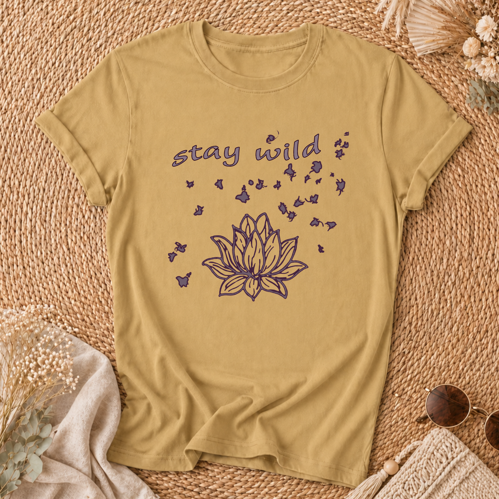 Stay Wild Lotus Tee