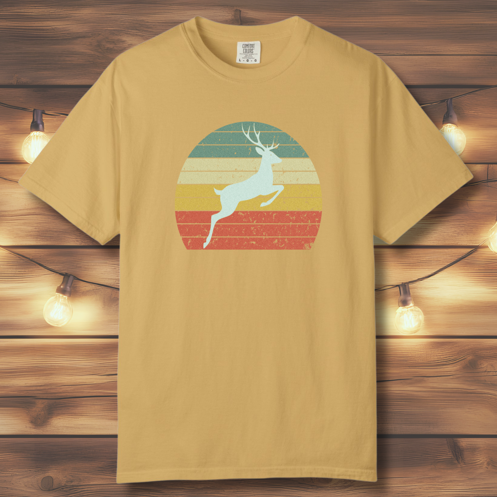 Vintage Sunset Deer T-Shirt
