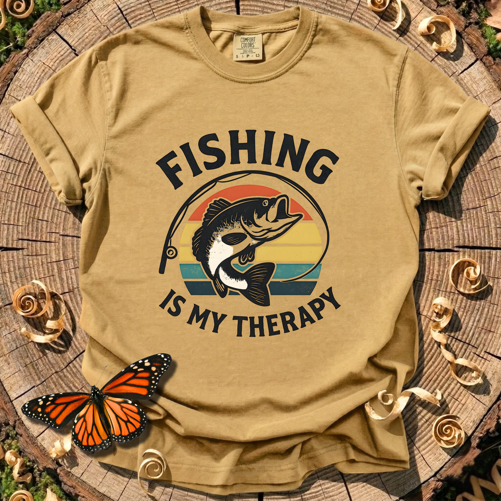 Fishing Is My Therapy Tee