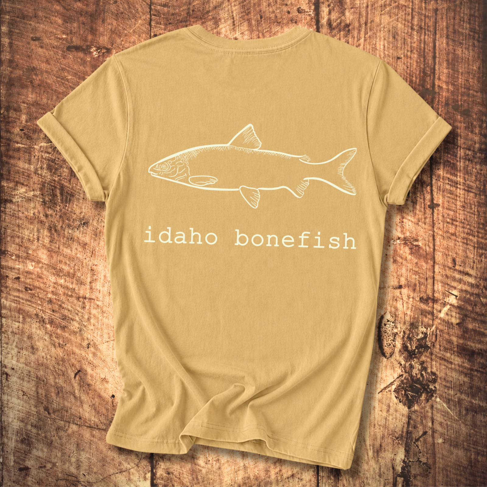 Idaho Bonefish Back Print T-Shirt