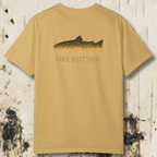Like Buttah Brown Trout T-Shirt Back Print