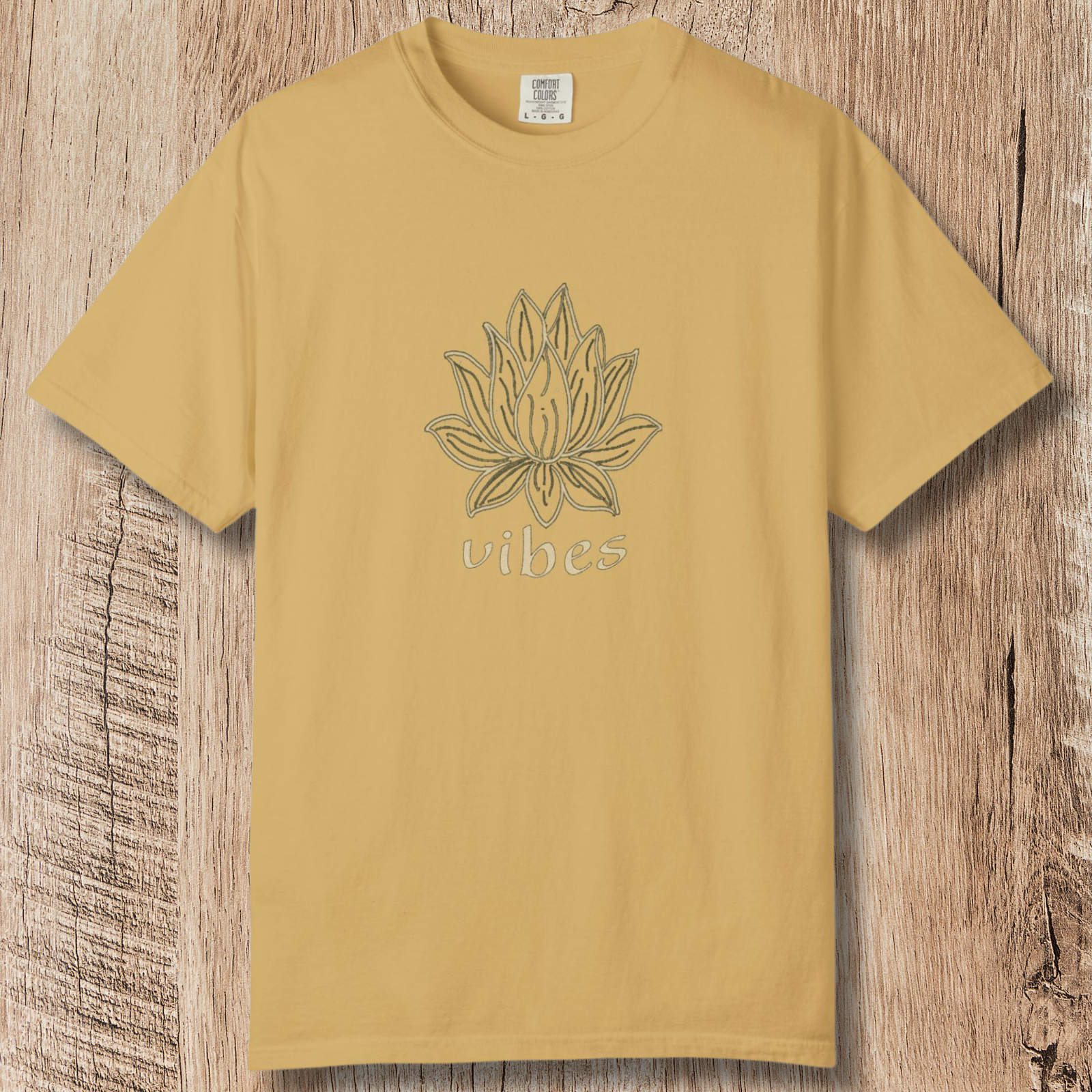 Vibe Lotus T-Shirt — Botanical Graphic Tee
