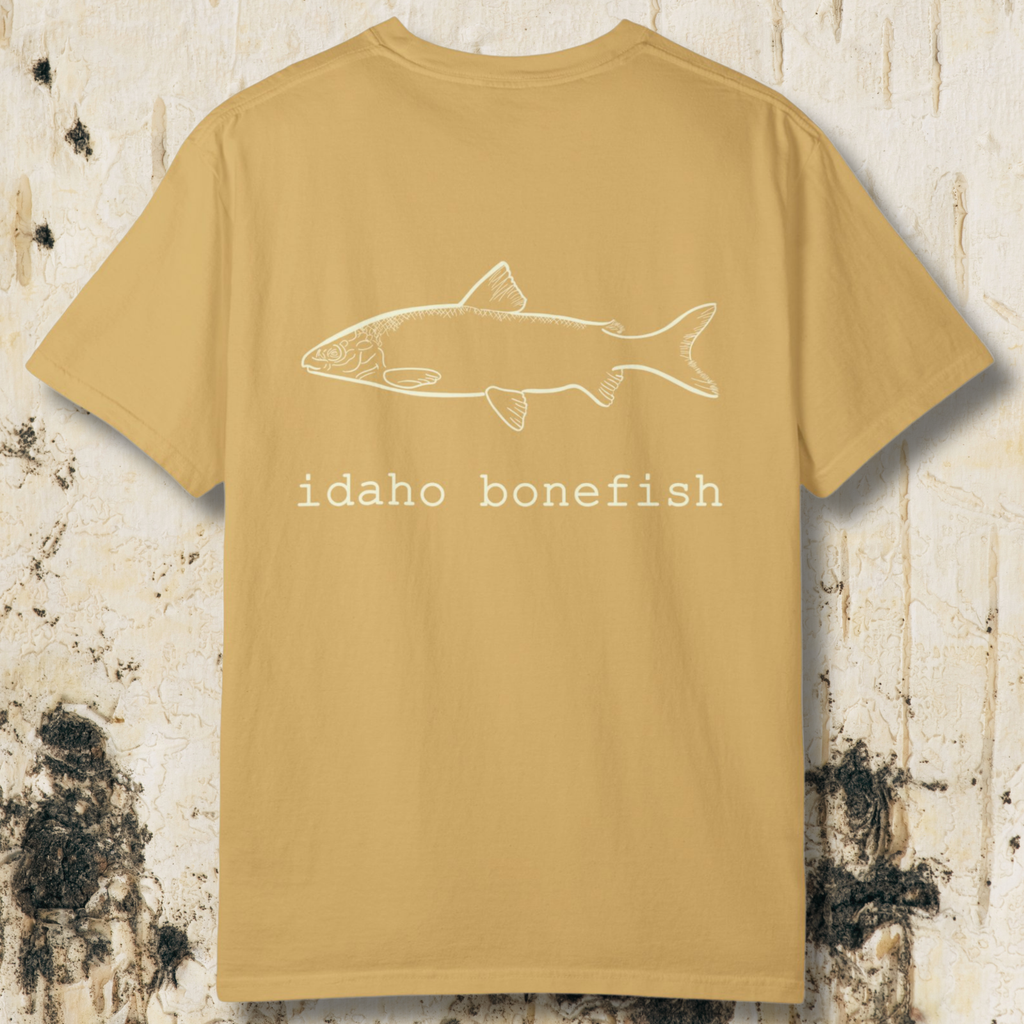Idaho Bonefish Back Print T-Shirt — Vintage Fishing Graphic Tee