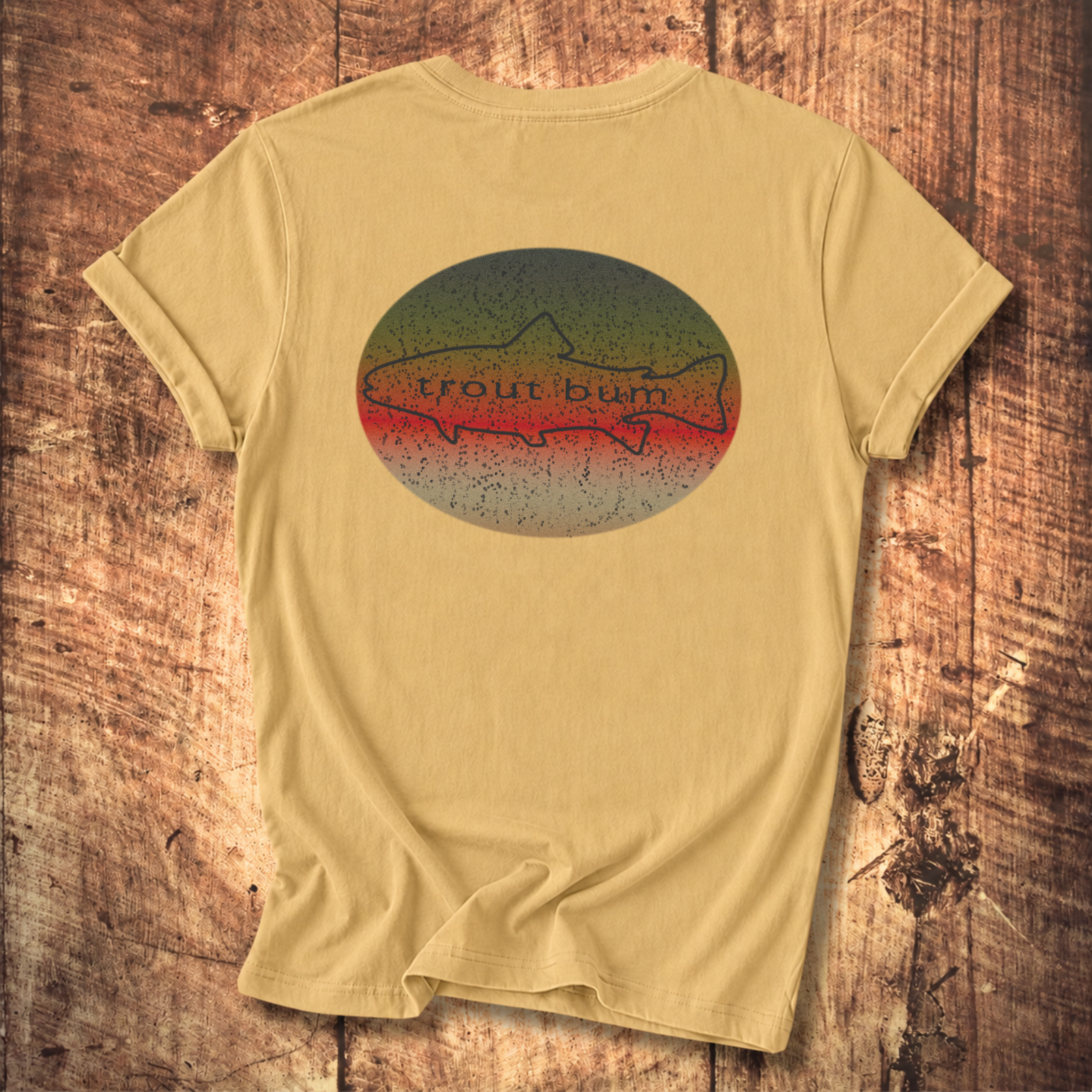 Trout Bum Back Print Tee