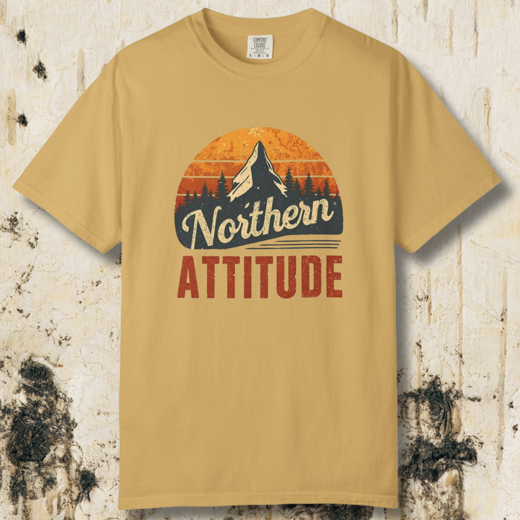 Northern Attitude Retro Mountain T-Shirt | Comfort Colors Graphic Tee
